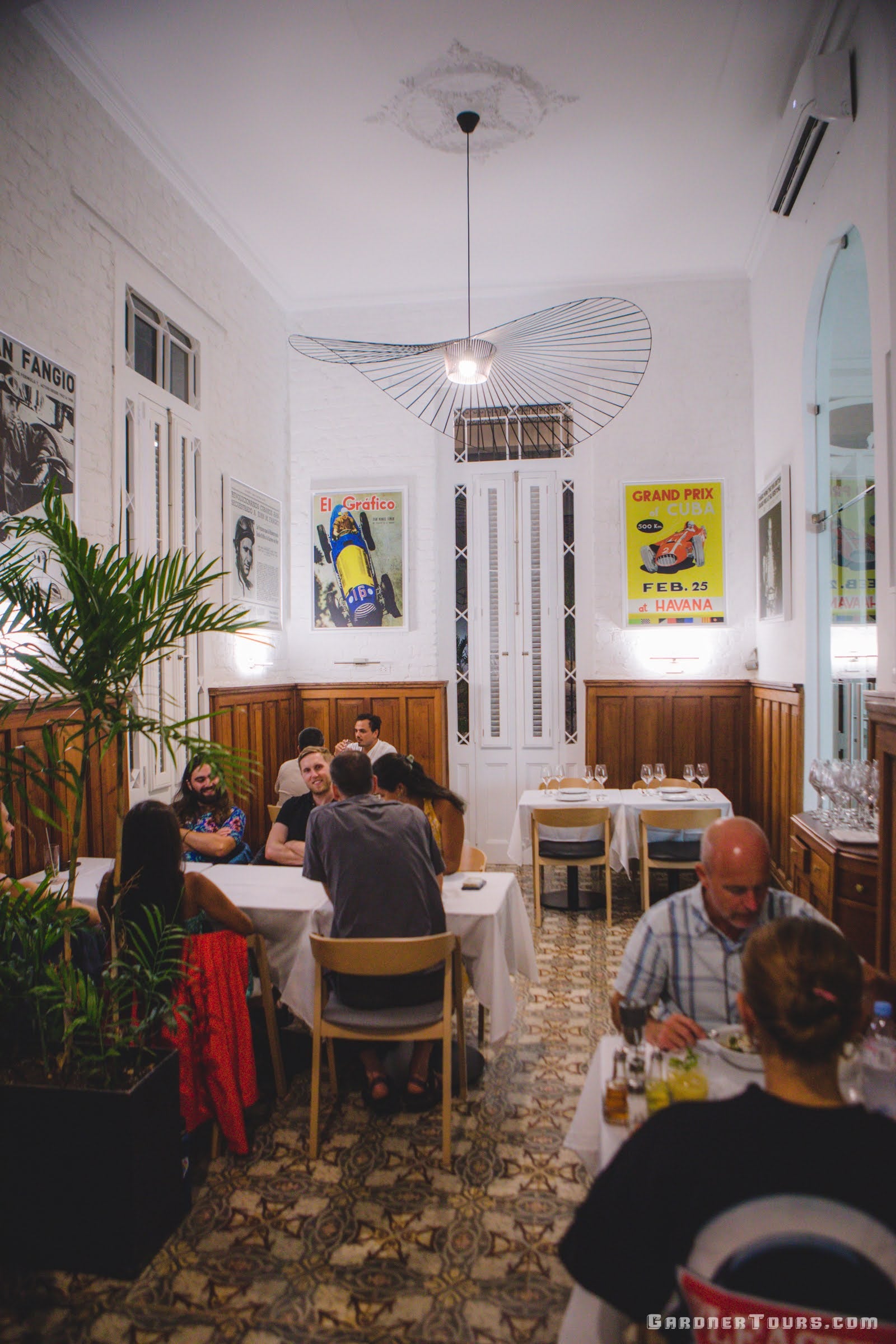 Luxurious Dining Room at 5-Star Restaurant Paladar Fangio in Vedado, Havana, Cuba