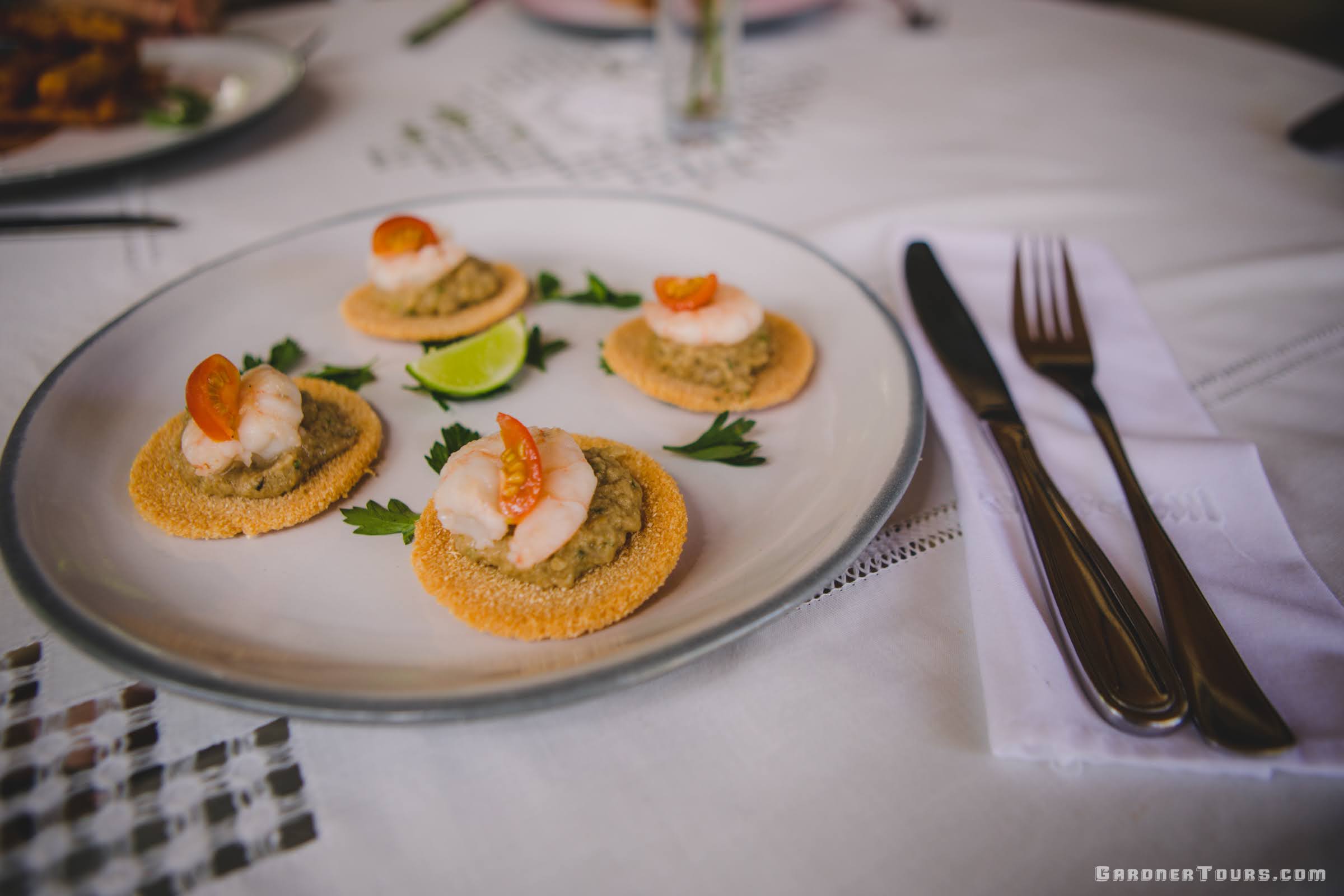 A Delicious Appetizer at 5-Star Restaurant Paladar La Bodega in Vedado, Havana, Cuba