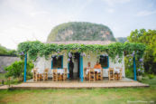 Gardner Tours Best Restaurant in Cuba A view of the front porch of Restaurante el Cuajani in Vinales Cuba