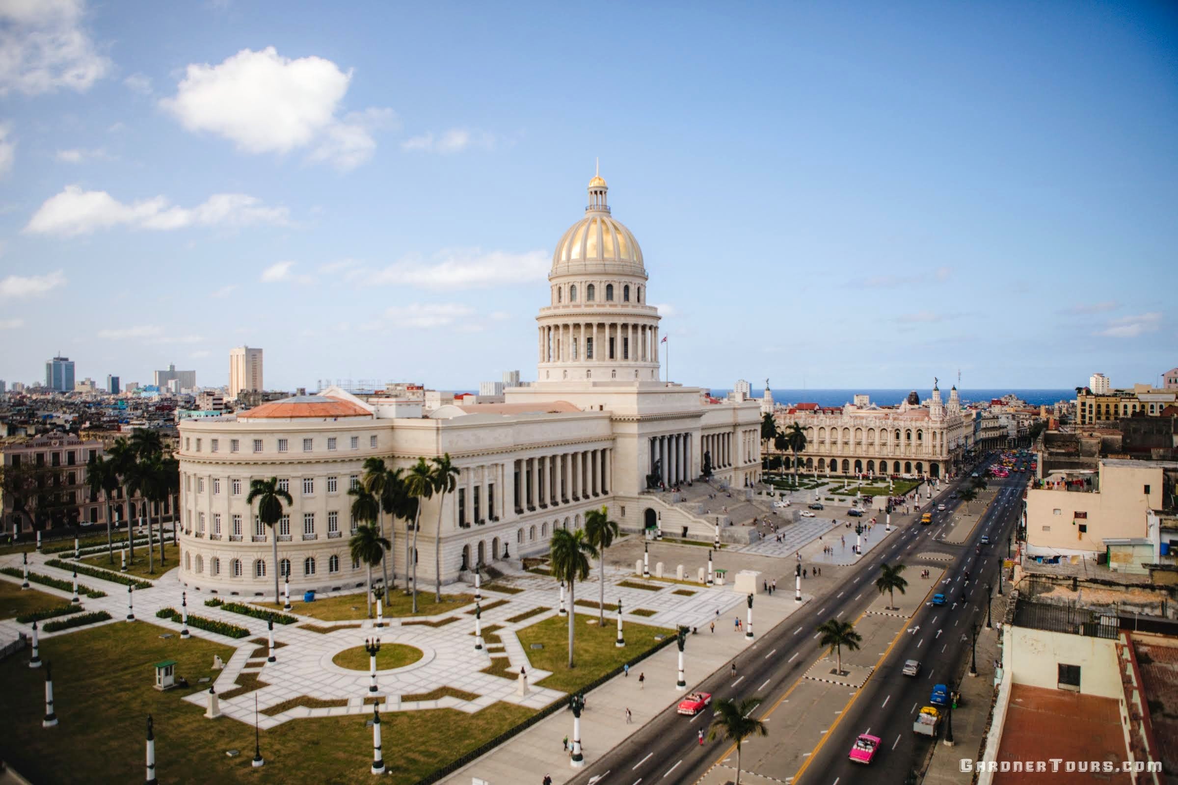 View of The Capitol Building from Hotel Saratoga in Old Havana, Cuba