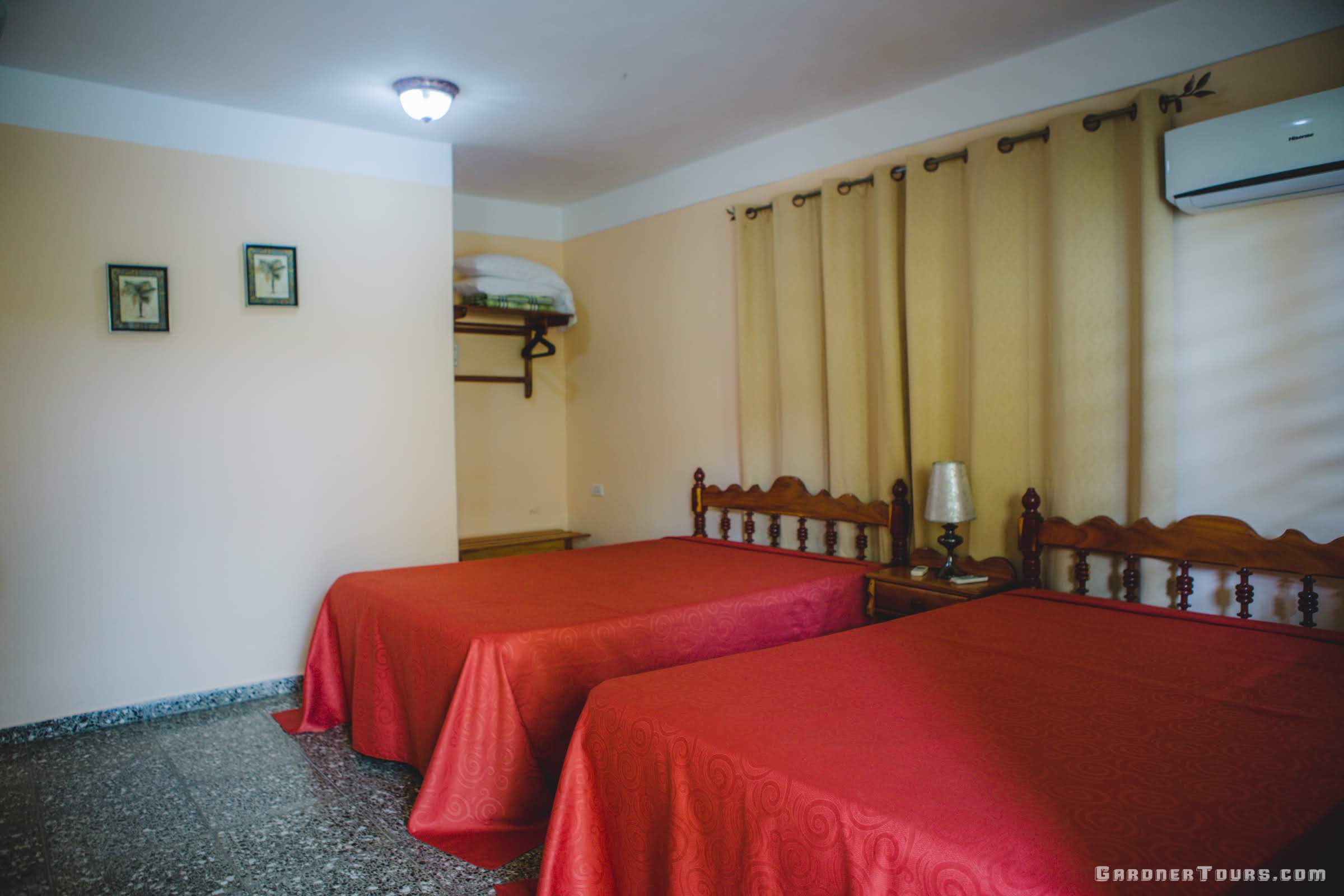Gardner Tours Base Package Bedroom at BnB in Vinales Cuba