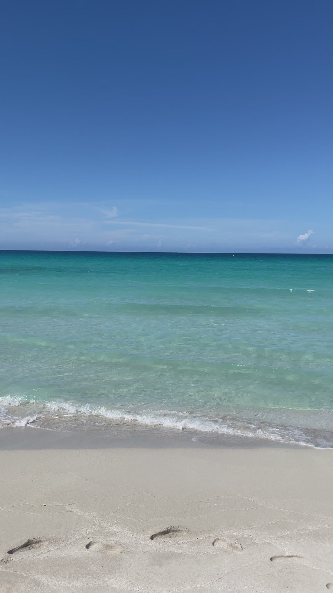 The Blue Waters of Varadero Beach, Cuba in October