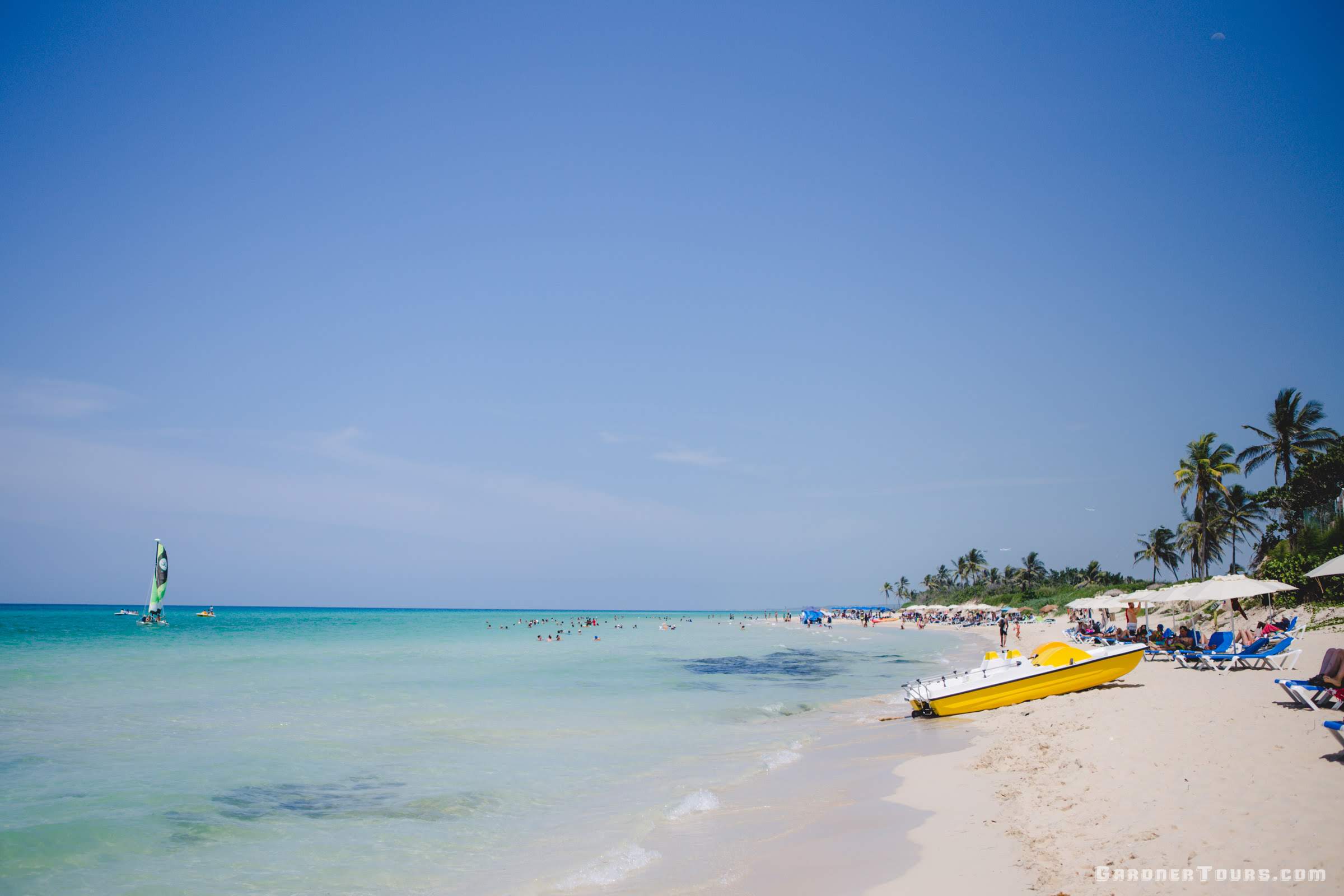 Calm Day on the waters at the Playas del Este Beach Outside of Havana, Cuba