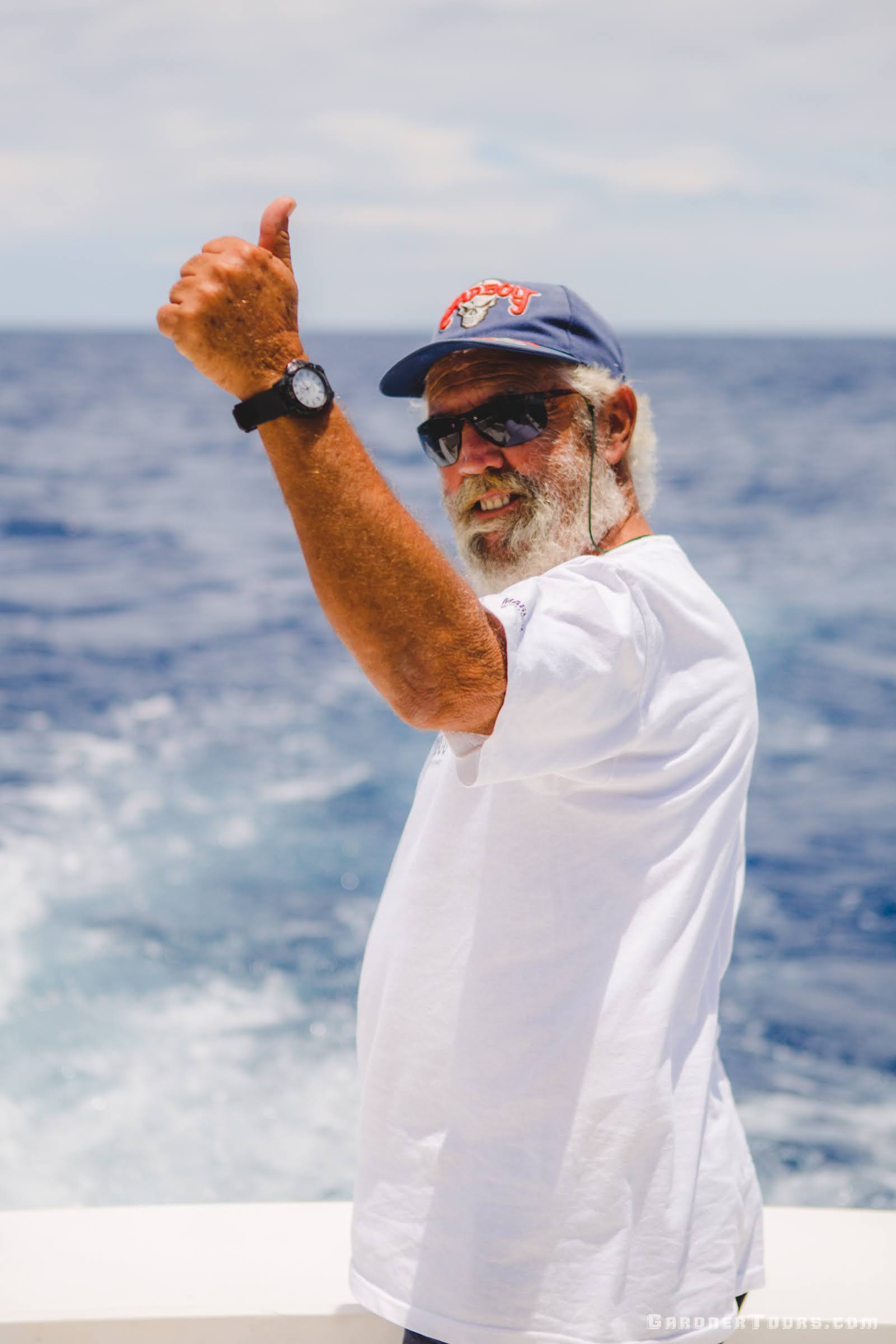 Man Enjoying Fishing in Cuba