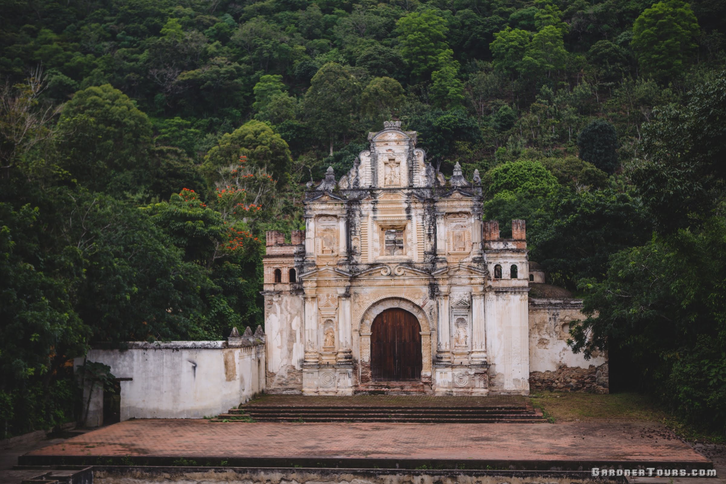 Ermita de la Santa Cruz Church Ruins in Antigua, Guatemala