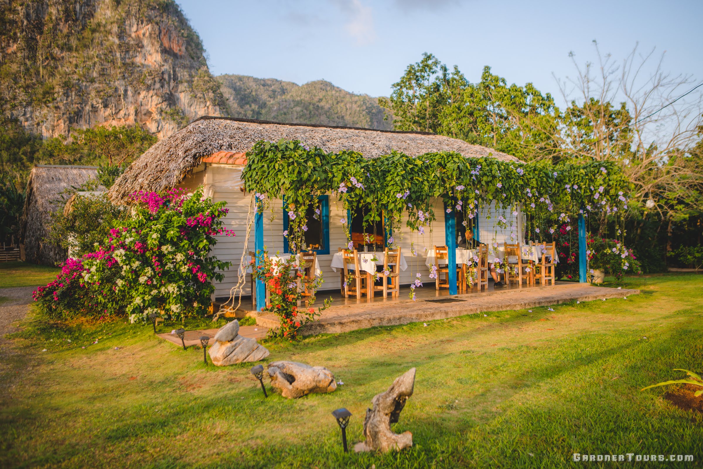 A Front Porch View of Restaurante el Cuajani in Vinales, Cuba