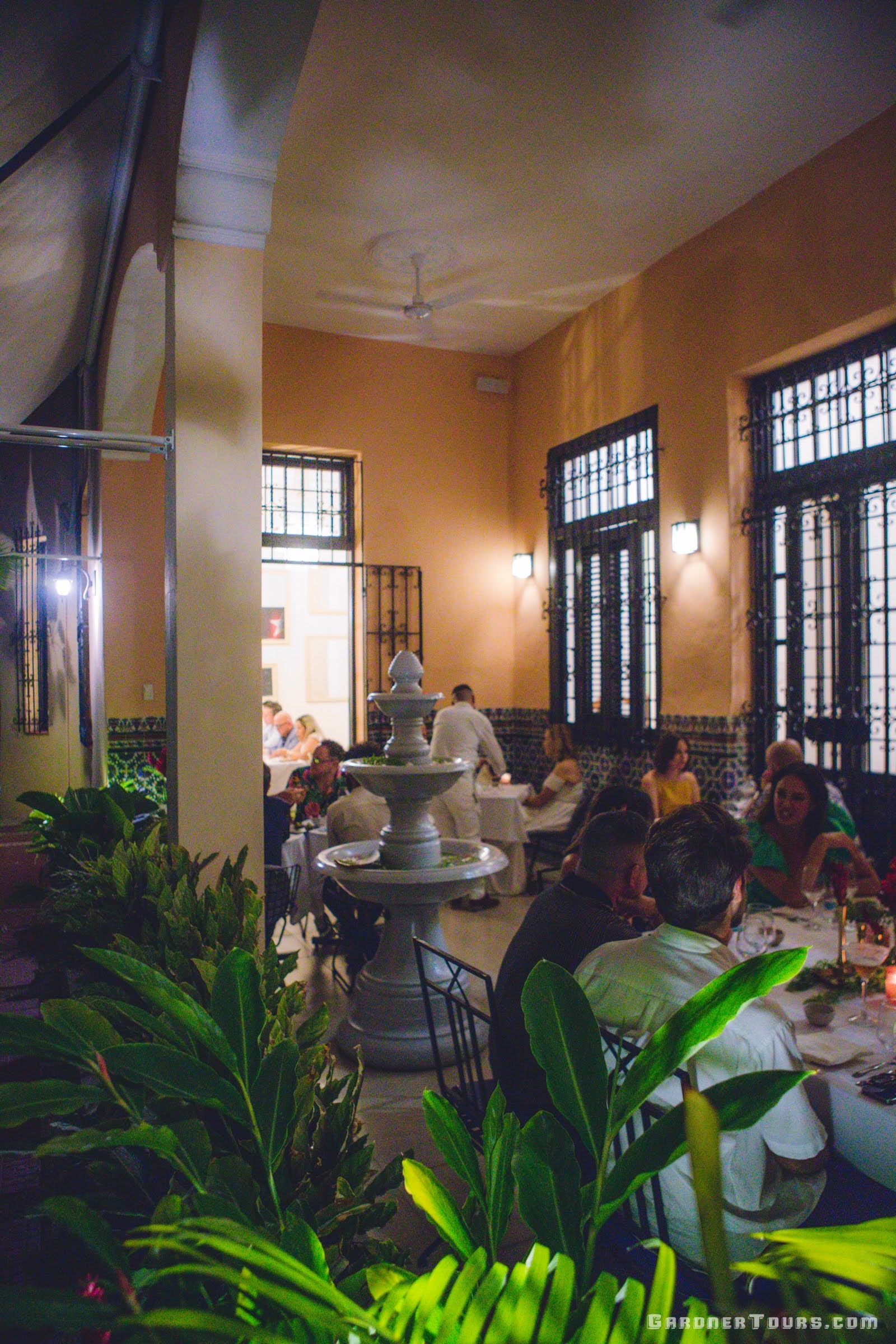 Relaxing Patio Dining at 5-Star Luxury Restaurant Paladar Voya in Havana, Cuba