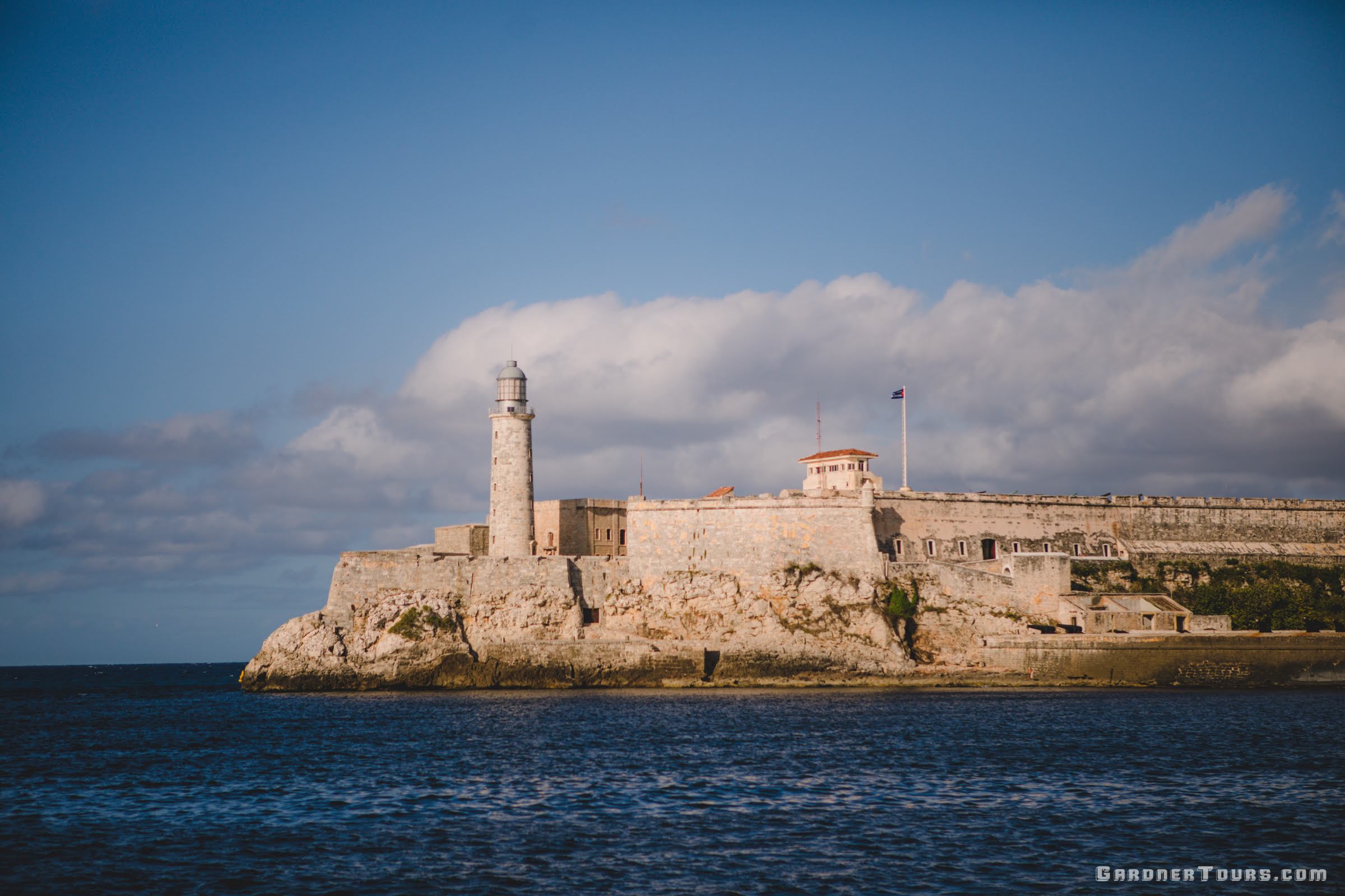 View of El Morro Castle From the Malecon across the Bay in Havana, Cuba